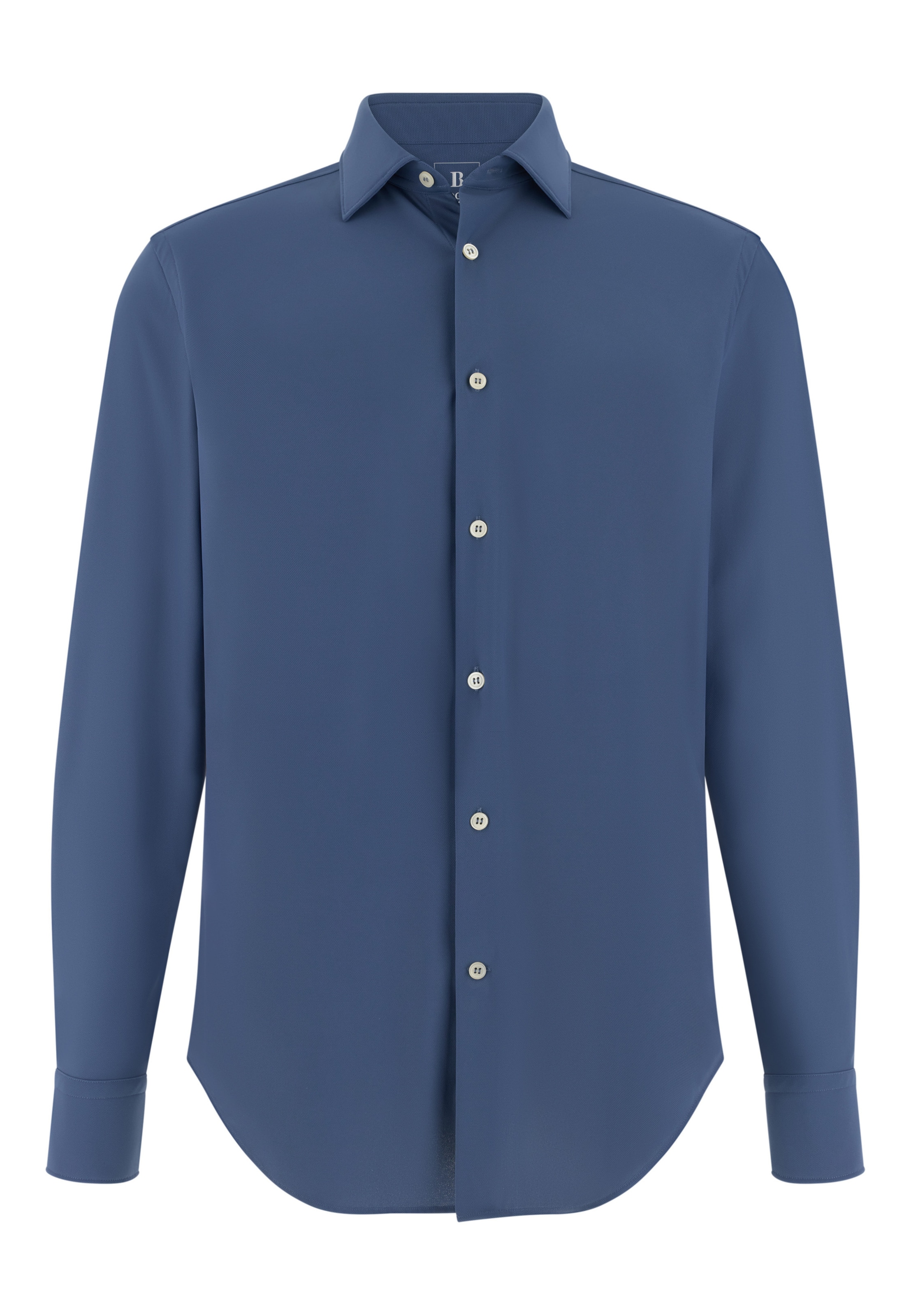 Boggi Milano Regular Fit Hemd in Blau: Vorderseite