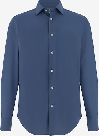 Chemise Boggi Milano en bleu : devant