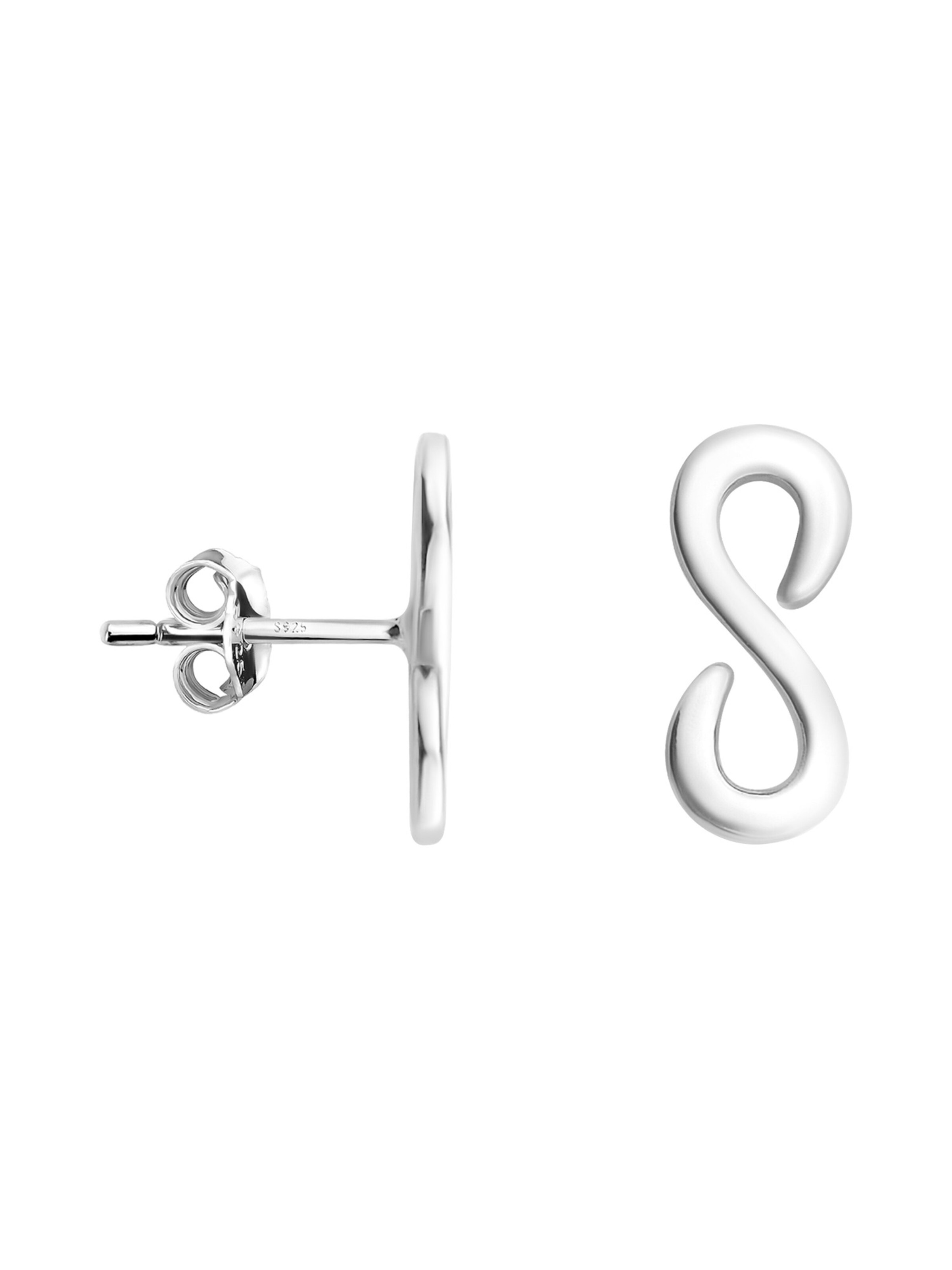 Sofia Milani Ohrringe 'Infinity'‌‌‌‌‌‌‌‌ in Silber: Vorderseite