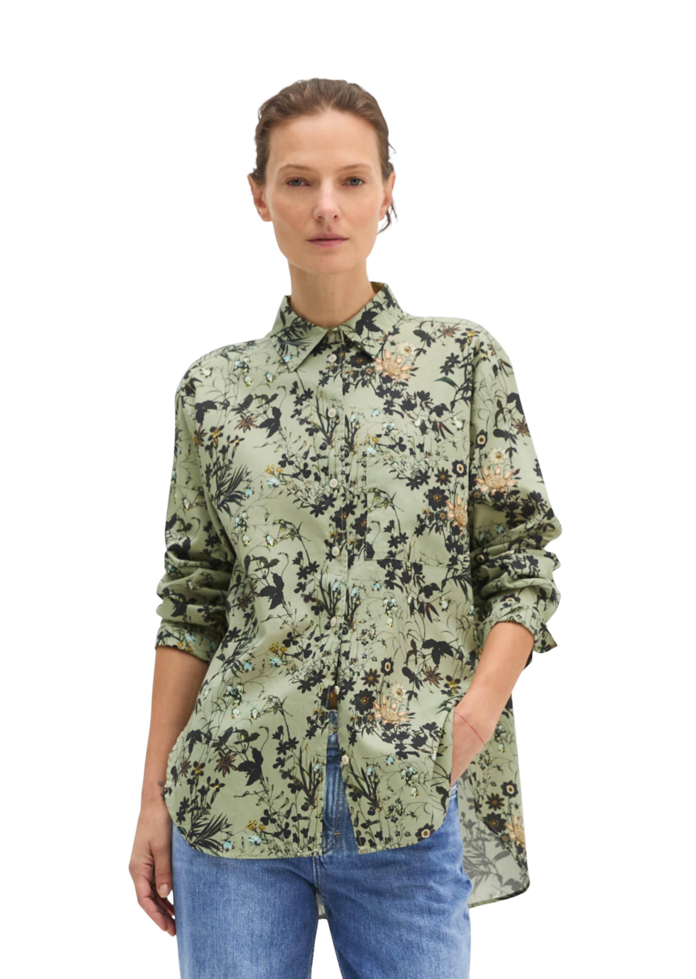 Marc O'Polo Bluse in Grün: Vorderseite