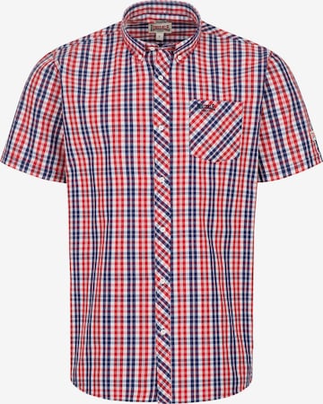 Chemise ' BRIXWORTH ' LONSDALE en rouge : devant