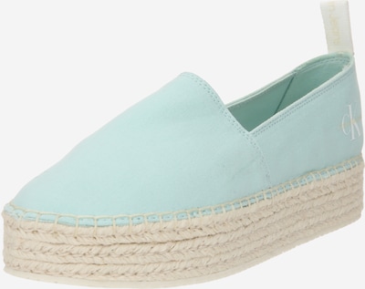 Calvin Klein Jeans Espadrilles in de kleur Ecru / Aqua, Productweergave