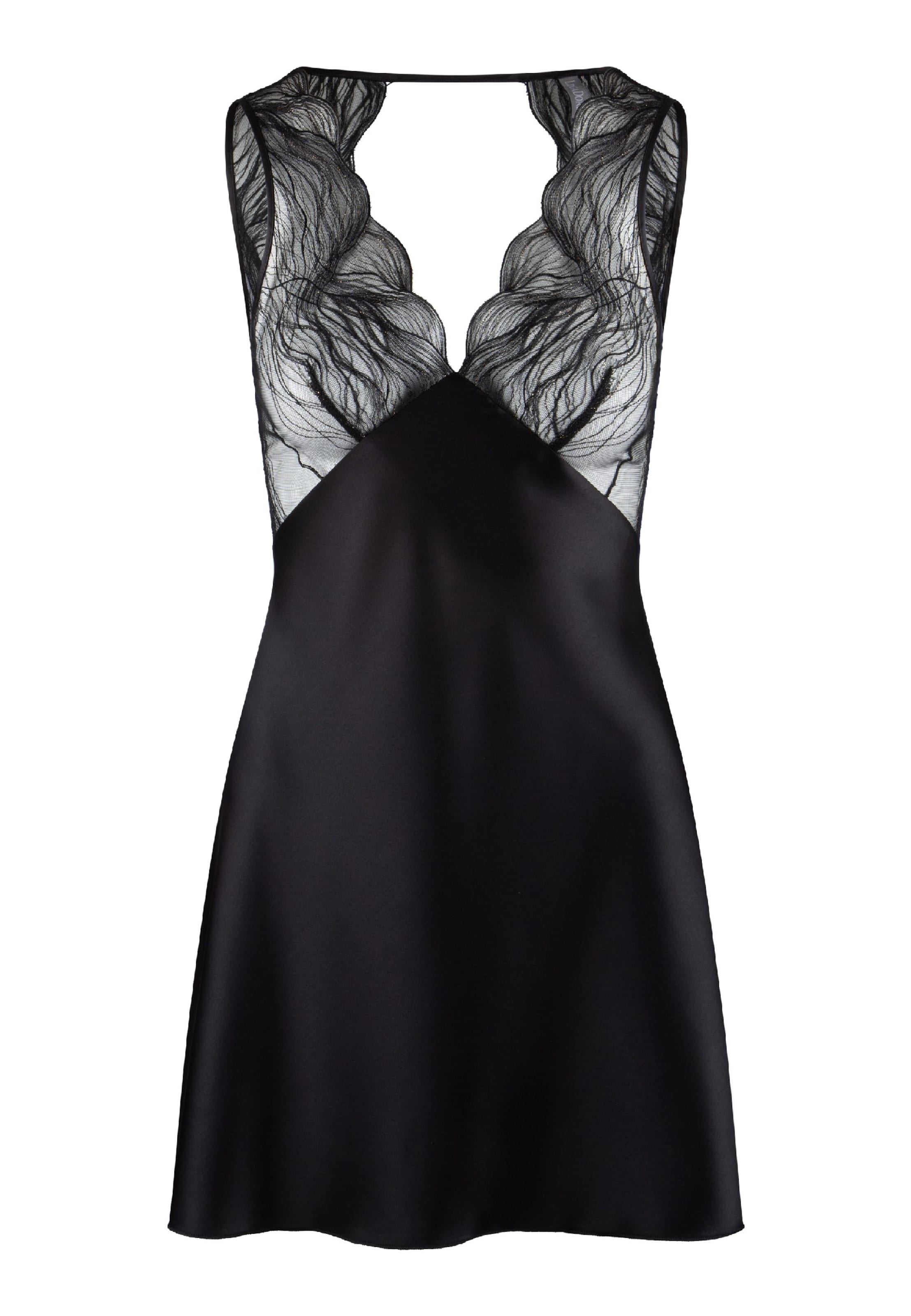 Negligé di LingaDore in nero: frontale