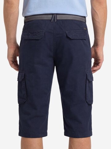 CASAMODA Regular Cargo Pants 'Cargo-Bermuda 3/4' in Blue