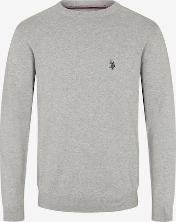U.S. POLO ASSN. Trui 'Adair' in Grijs: voorkant