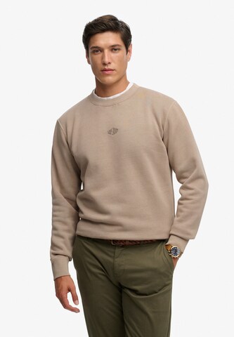 Sweat-shirt Superdry & Co en beige : devant