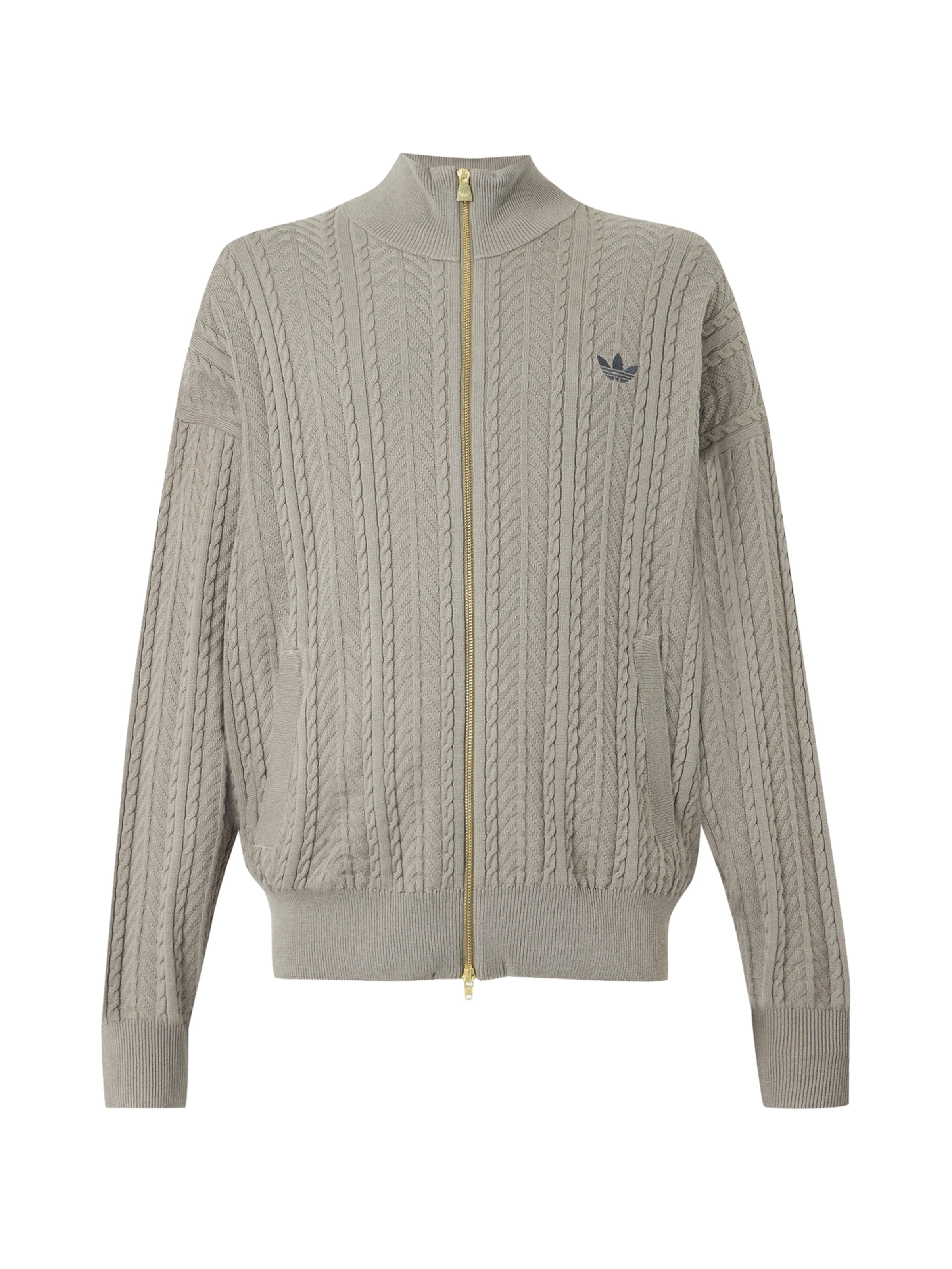 ADIDAS ORIGINALS Strickjacke 'Firebird' in Grün: Vorderseite