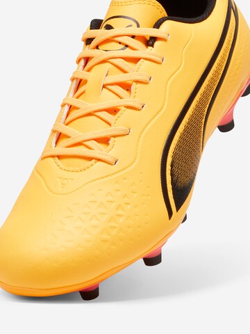 Chaussure de foot 'King Match' PUMA en jaune