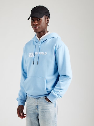KARL LAGERFELD JEANS Tréning póló - kék: elől