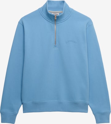 Superdry Sweatshirt 'ESSENTIAL' i blå: framsida