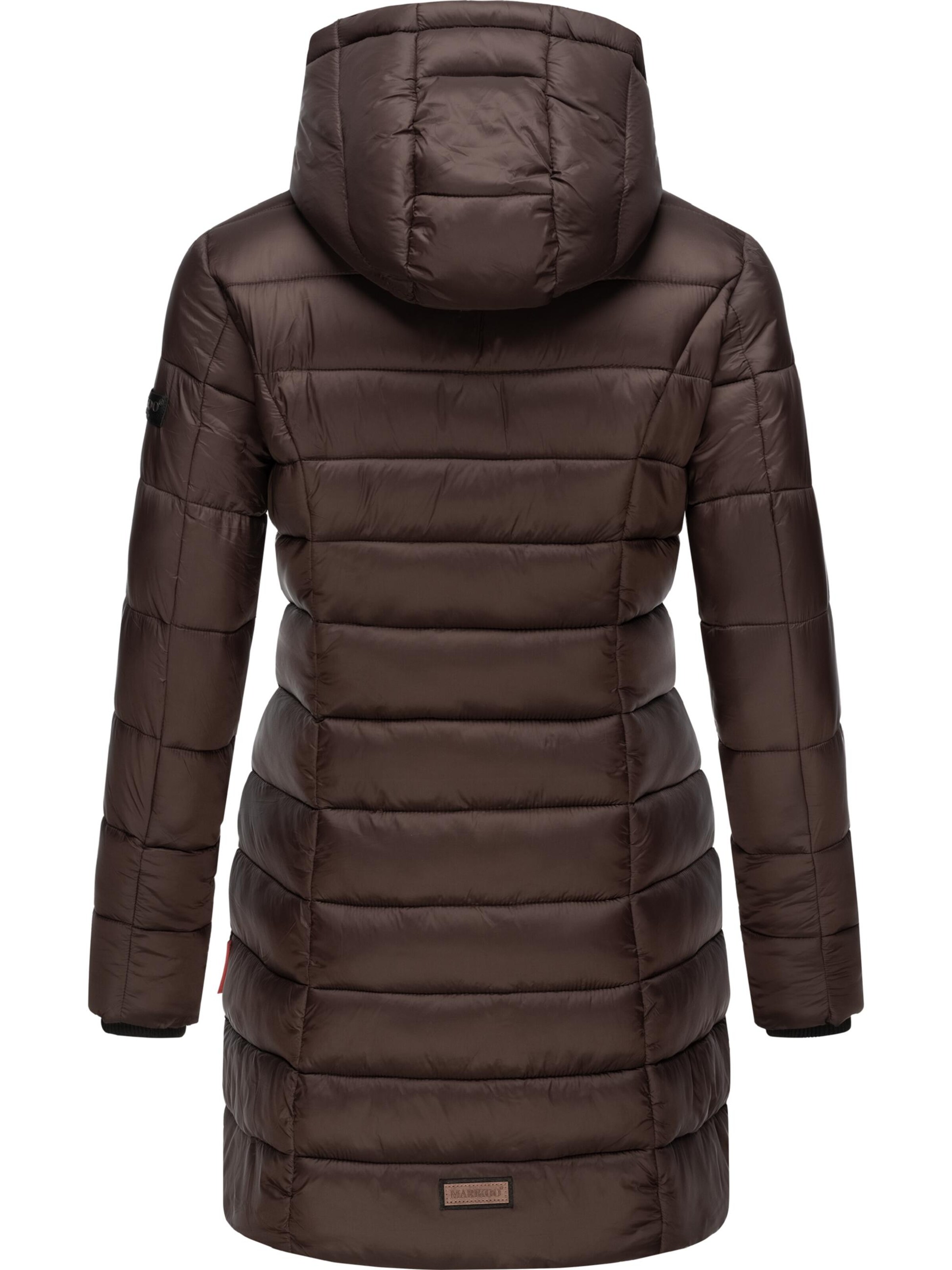 MARIKOO Zimný kabát 'Abendsternchen' - Hnedá