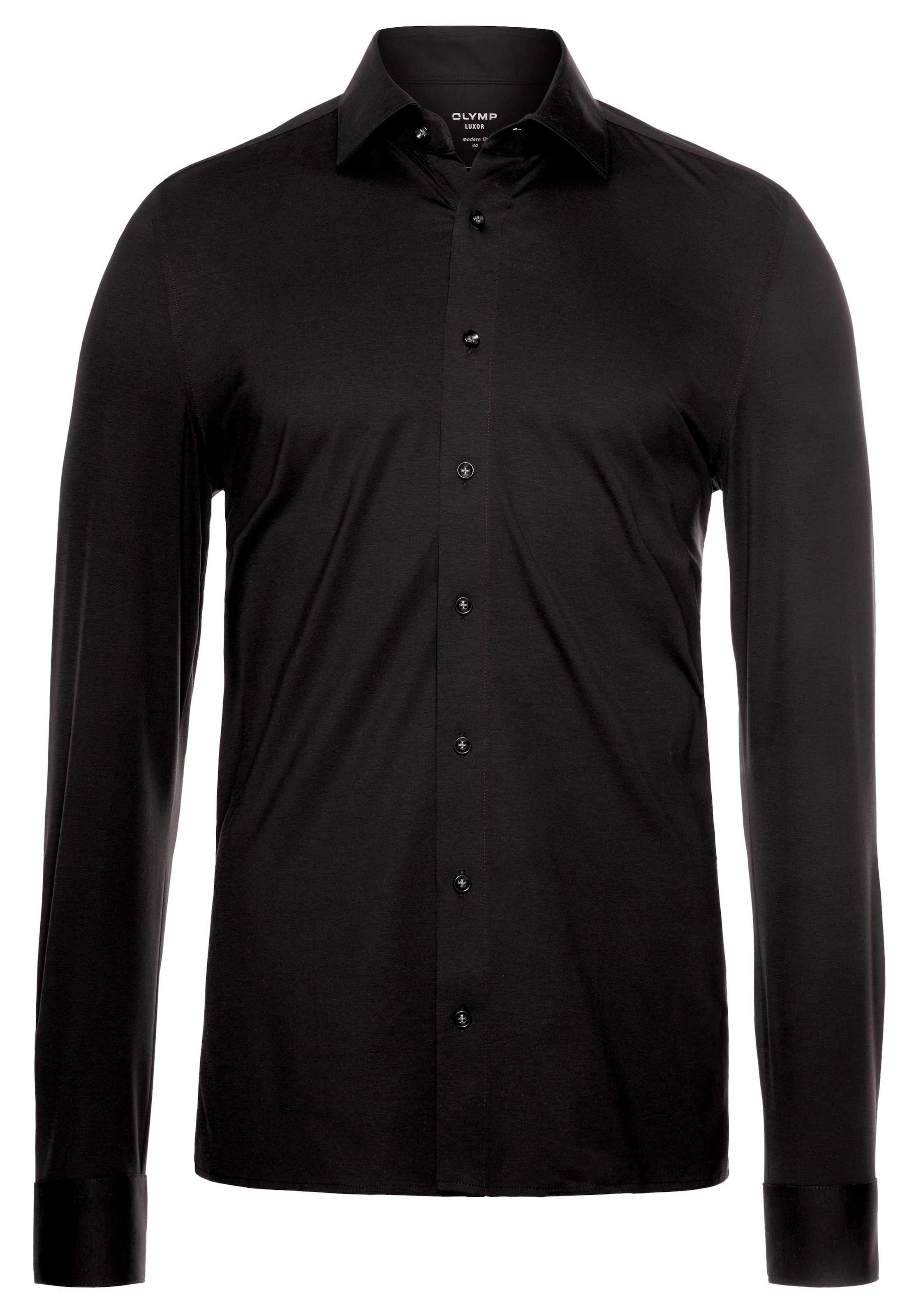 OLYMP Hemd in Schwarz: Vorderseite
