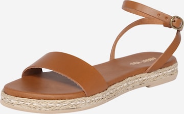 ABOUT YOU Strap Sandals 'Anita' in Brown: front