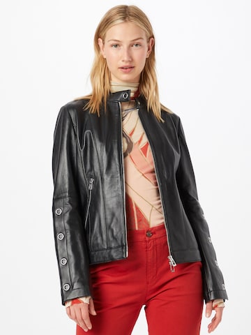 HUGO Red Between-Season Jacket 'Lisaka' in Black: front