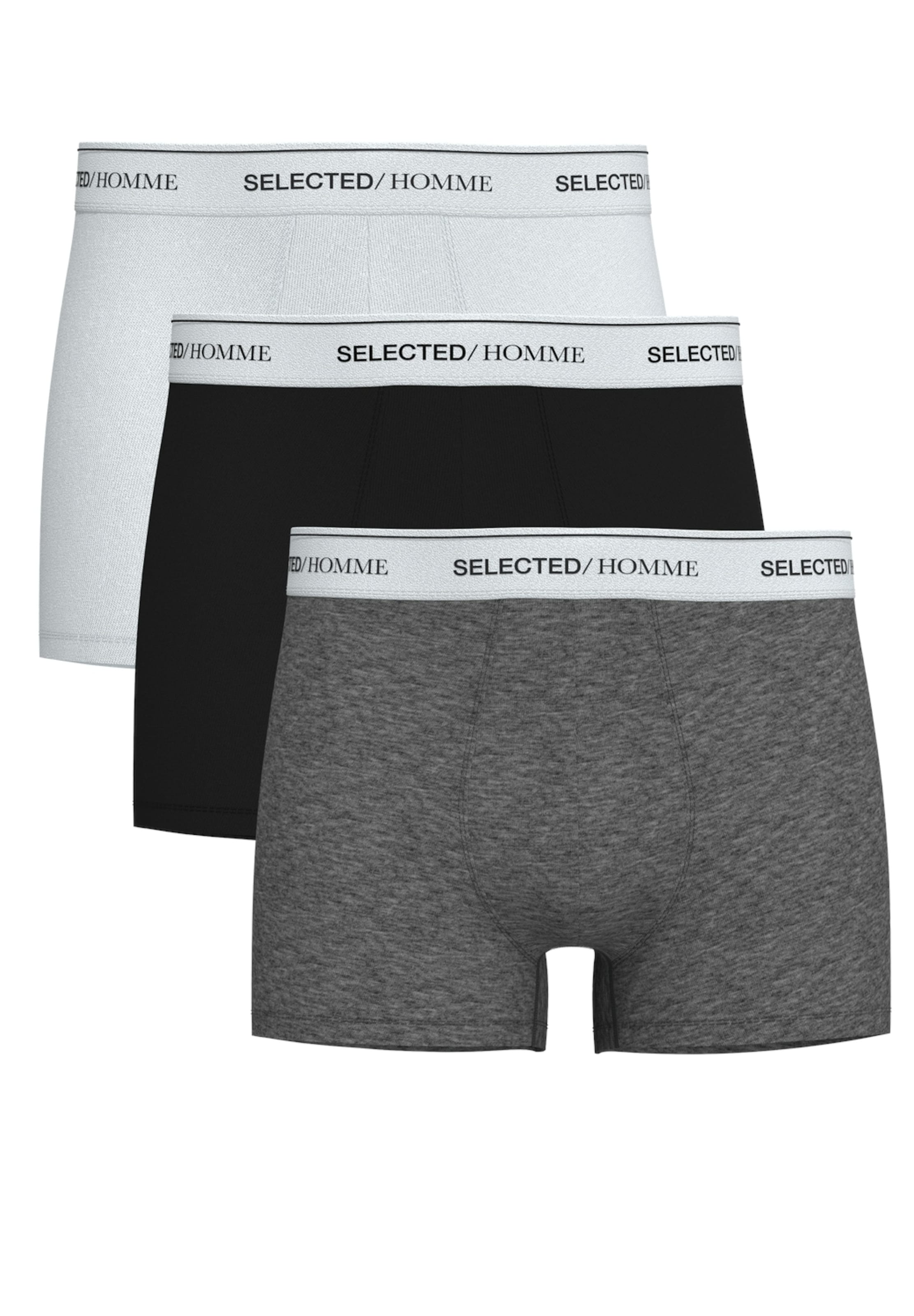 Boxer di SELECTED in grigio: frontale