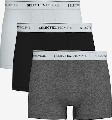 Boxer di SELECTED in grigio: frontale