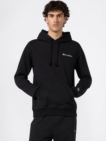 Champion Authentic Athletic Apparel Суичър в черно: отпред