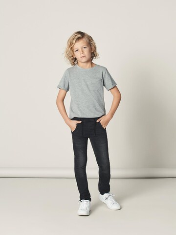 NAME IT Slimfit Jeans 'Robin' in Zwart