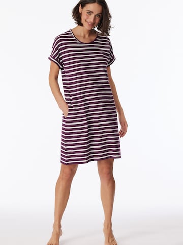 SCHIESSER Pajama Shirt ' Casual Essentials ' in Purple: front