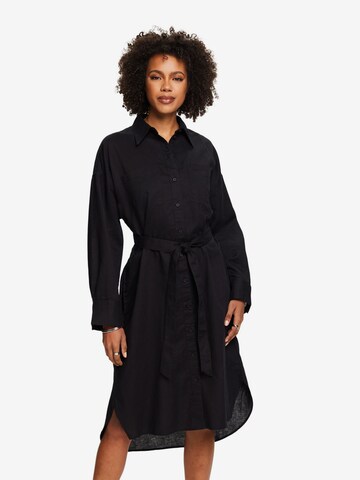 Robe-chemise ESPRIT en noir : devant