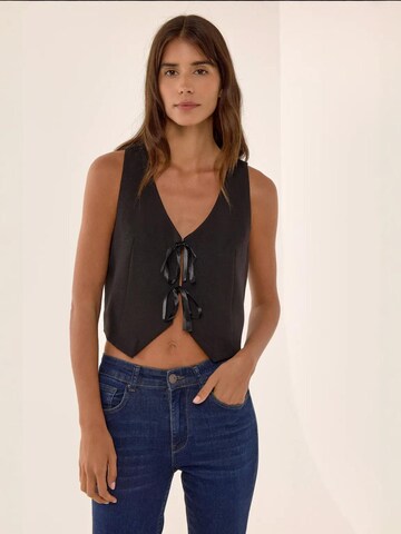 Gilet di Hiccup in nero: frontale