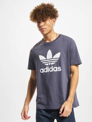 ADIDAS ORIGINALS Shirt 'Adicolor Classics Trefoil' in Blauw: voorkant