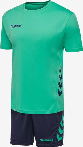 Hummel Trainingspak in Blauw: voorkant