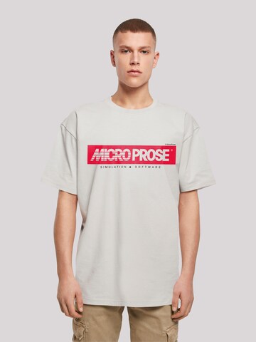 T-Shirt 'MicroProse Retro Gaming SEVENSQUARED' F4NT4STIC en gris : devant