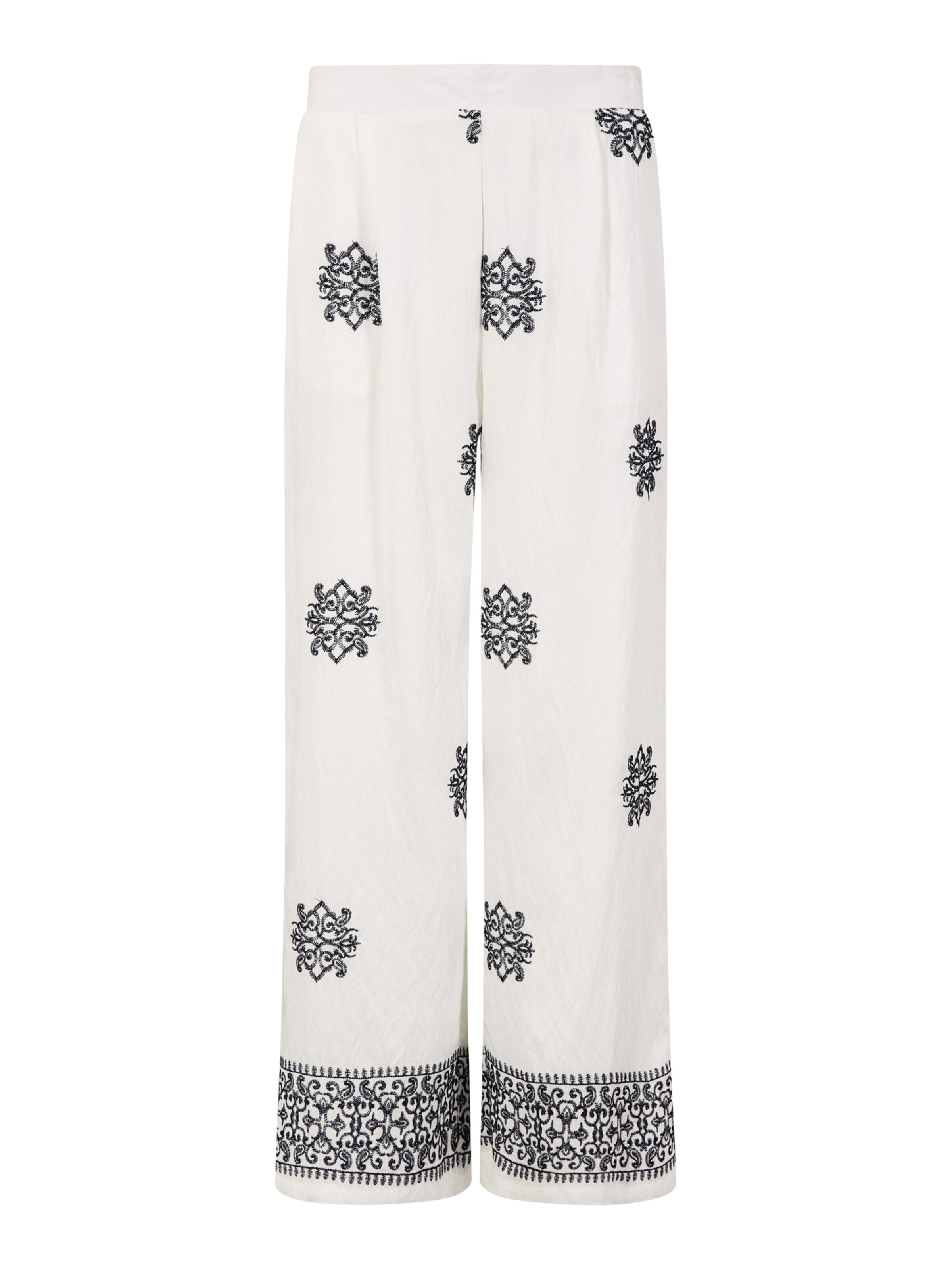 Apricot Regular Pants ' ' in White: front