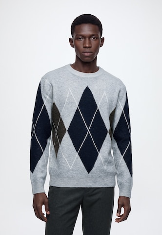 INDICODE JEANS Sweater 'Branmon' in Grey: front