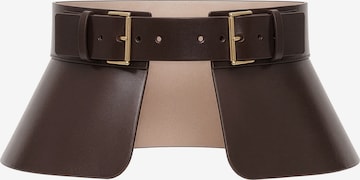 Haute Cuir Gürtel 'Peplum Corset Belt' in Braun: Vorderseite