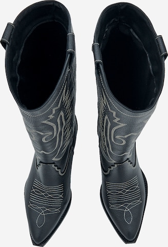 Bottes de cowboy 'Tugce' EDITED en noir