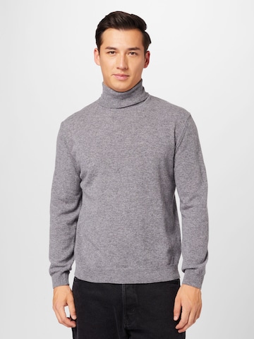 UNITED COLORS OF BENETTON Regular fit Sweater 'Ciclista' in Grey: front