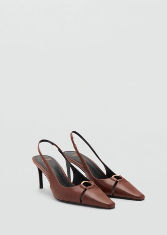 MANGO Slingpumps 'Ringo' in Braun