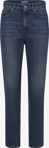 BOSS Black Regular Jeans ' Straight Crop 2.0 ' in Blauw: voorkant