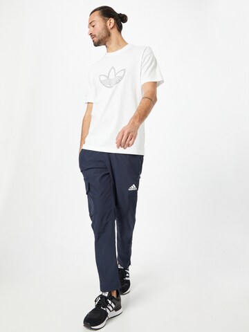 ADIDAS SPORTSWEAR - Tapered Calças de desporto em azul