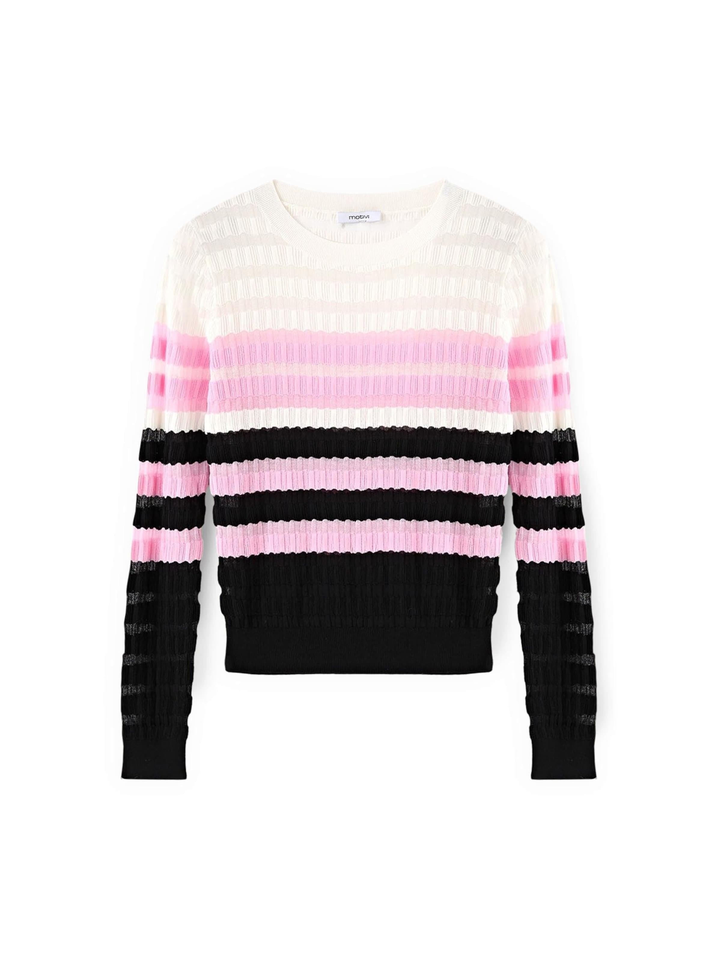 MOTIVI Trui in Roze: voorkant