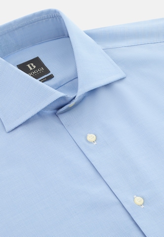 Coupe slim Chemise Boggi Milano en bleu