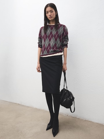 MANGO Pullover 'Rombular' i grå