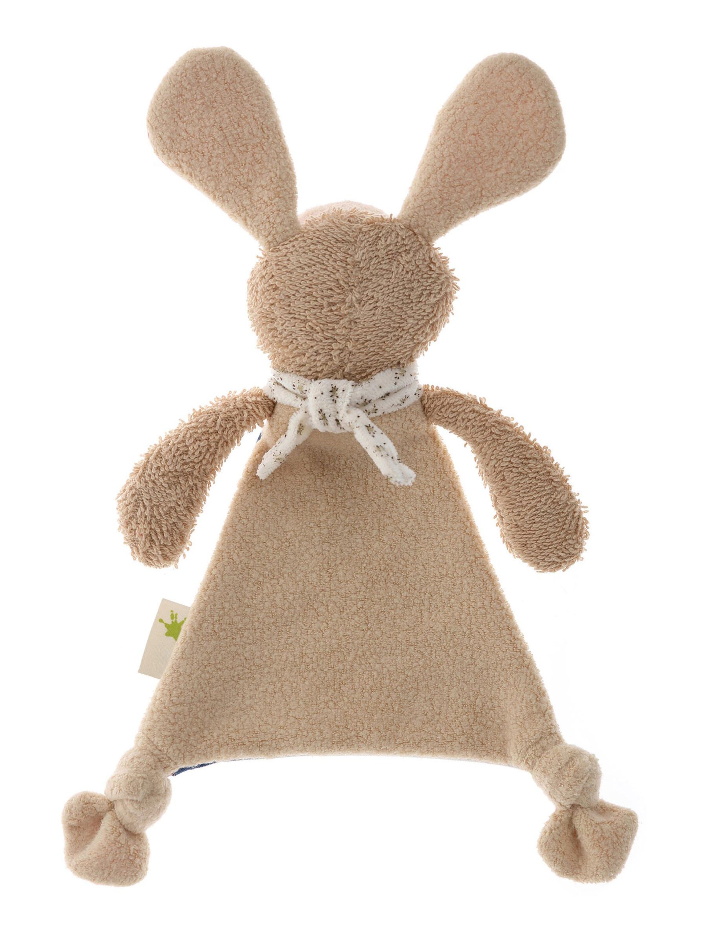 SIGIKID Kuscheltiere 'Schnuffeltuch Natural Stripes Green Collection'‌‌ in Beige