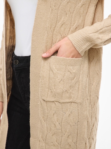 VILA Knit Cardigan 'VIPEPA' in Grey