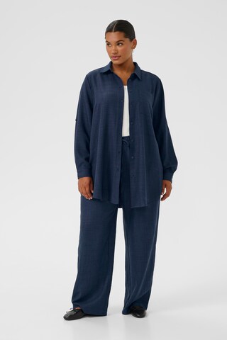 KAFFE CURVE Loosefit Hose 'Ellie' in Blau