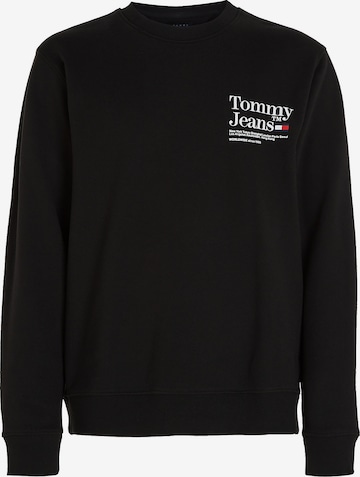 Tommy Jeans Mikina – černá: přední strana