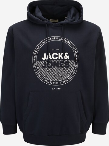 Jack & Jones Plus Sweatshirt 'RALF' in Blauw: voorkant