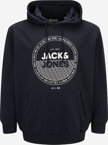 Jack & Jones Plus Mikina 'RALF' – modrá: přední strana