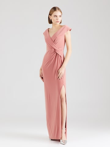 Robe de soirée 'LEONIDAS' Lauren Ralph Lauren en rose : devant