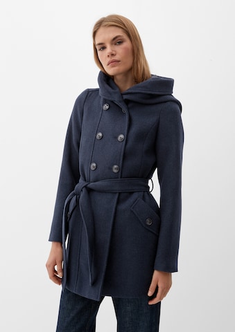 s.Oliver Between-Seasons Coat in Blue: front