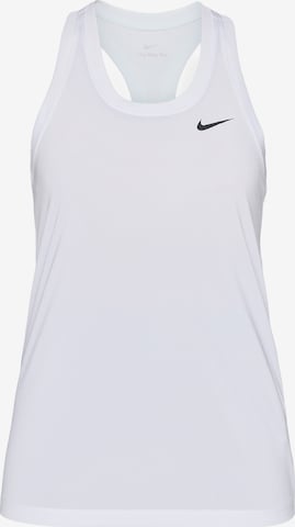 NIKE Спортен топ в бяло: отпред