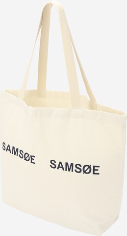 Samsøe Samsøe حقيبة تسوق 'Frinka' بلون أبيض