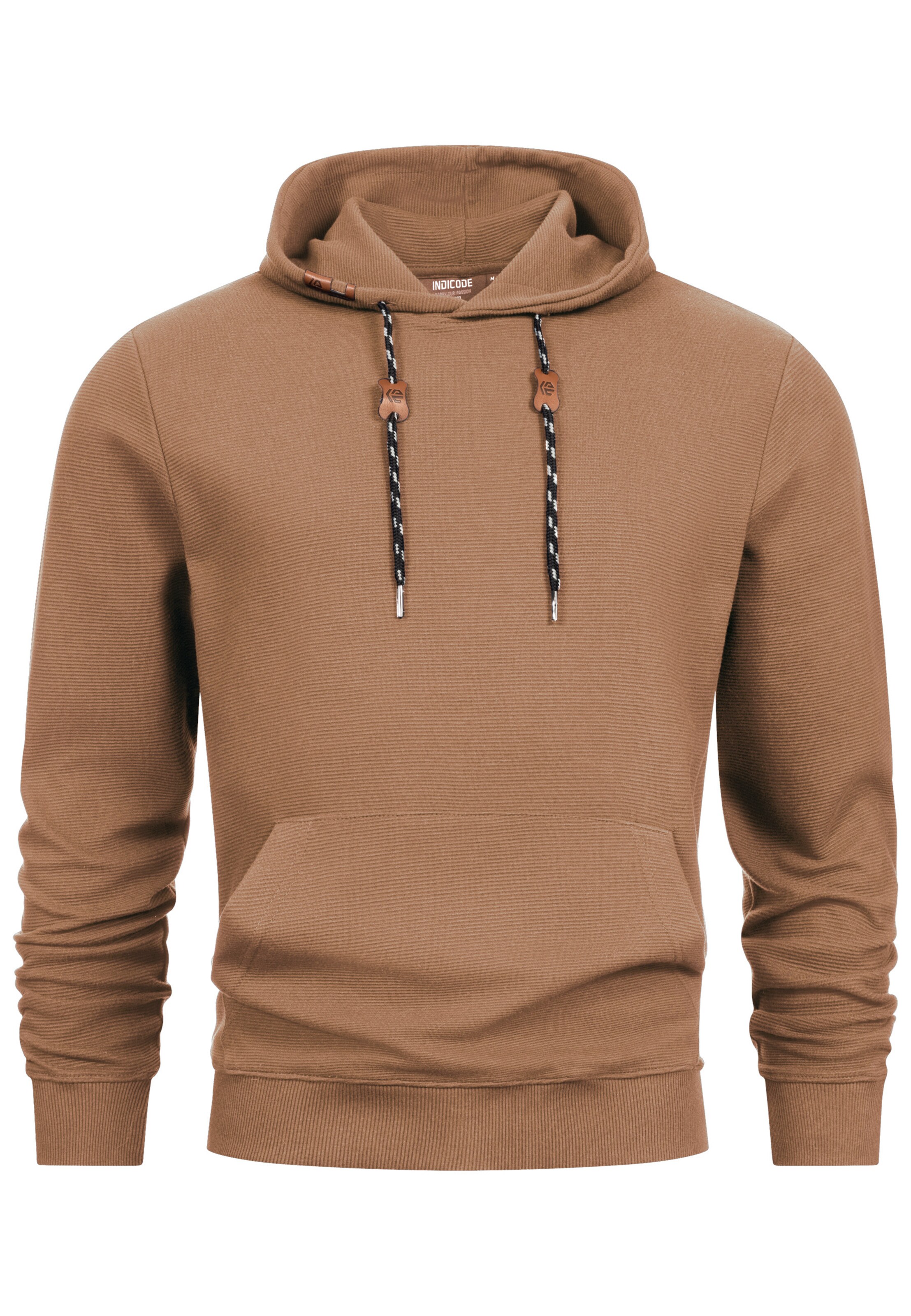 INDICODE JEANS Sweatshirt in Bruin: voorkant